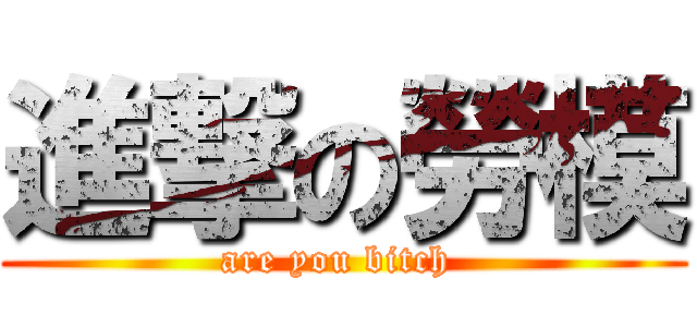 進撃の勞模 (are you bitch )