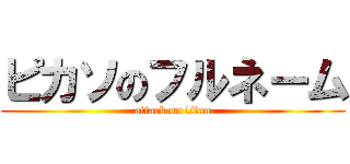 ピカソのフルネーム (attack on titan)