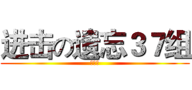 进击の遗忘３７组 (顾、偲)
