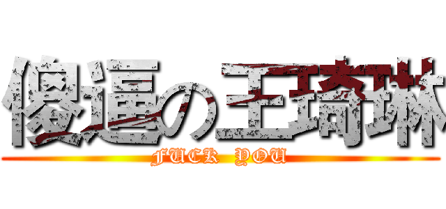 傻逼の王琦琳 (FUCK  YOU)