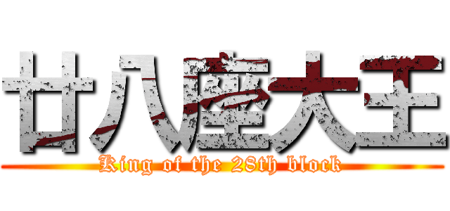 廿八座大王 (King of the 28th block)