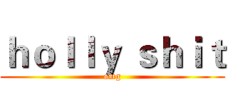 ｈｏｌｌｙ ｓｈｉｔ (omg)