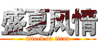 盛夏风情 (attack on titan)