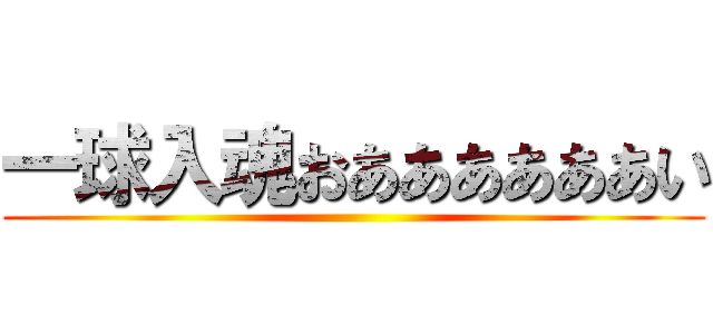 一球入魂おああああああい ()