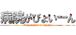 病院がびょいーん (A hospital is byoin)