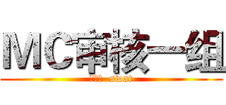 ＭＣ审核一组 (副组长  swat)