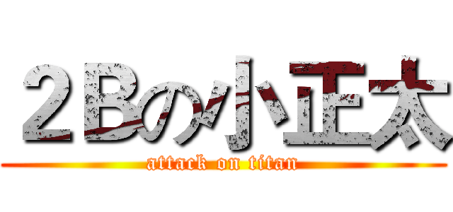 ２Ｂの小正太 (attack on titan)