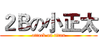 ２Ｂの小正太 (attack on titan)