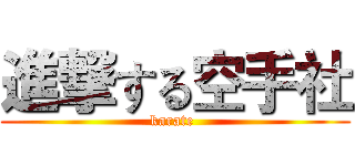 進撃する空手社 (karate )