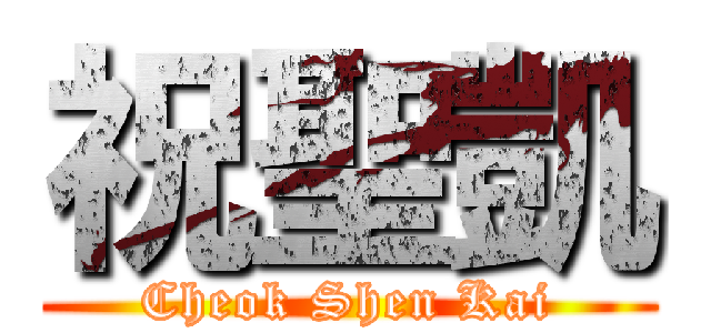 祝聖凱 (Cheok Shen Kai)