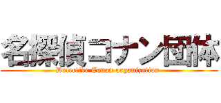 名探偵コナン団体 (Detective Conan organization )