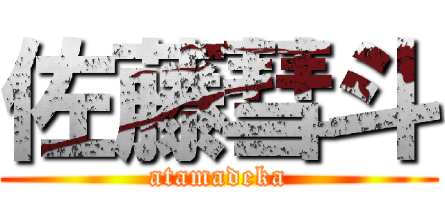 佐藤彗斗 (atamadeka)