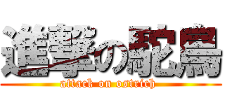 進撃の駝鳥 (attack on ostrich )