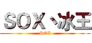 ＳＯＸ丶冰王 (SOX)