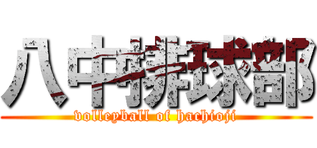 八中排球部 (volleyball of hachioji)