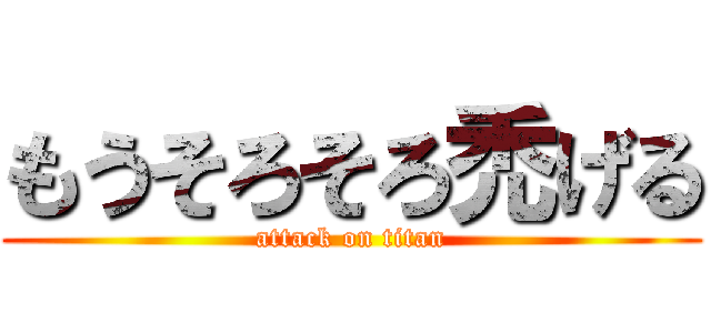 もうそろそろ禿げる (attack on titan)