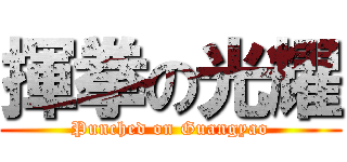 揮拳の光耀 (Punched on Guangyao)