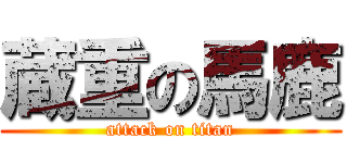 蔵重の馬鹿 (attack on titan)