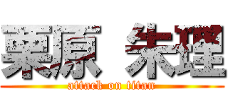 栗原 朱理 (attack on titan)