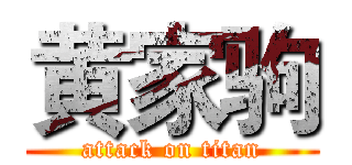 黄家驹 (attack on titan)