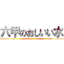 六甲のおしいい水 (rokko’s water)