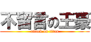 不留言の王豪 (attack on titan)