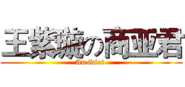 王紫璇の商亚君 (An idiot )