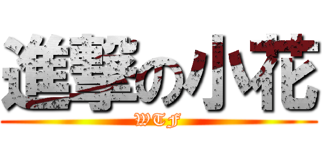 進撃の小花 (WTF)