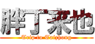 胖丁来也 (Trip to Taizhong)