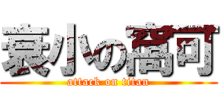 衰小の窩可 (attack on titan)