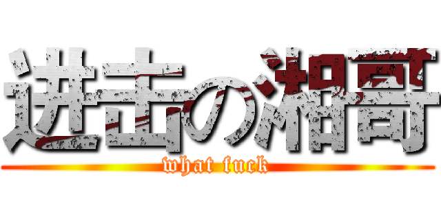 进击の湘哥 (what fuck)