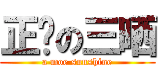 正义の三晒 (a moe sunshine)