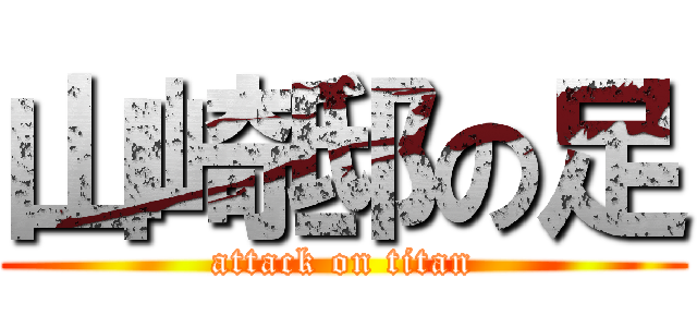 山崎邸の足 (attack on titan)