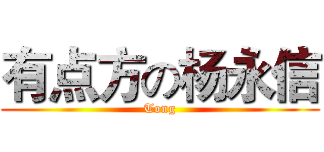 有点方の杨永信 (Tong)