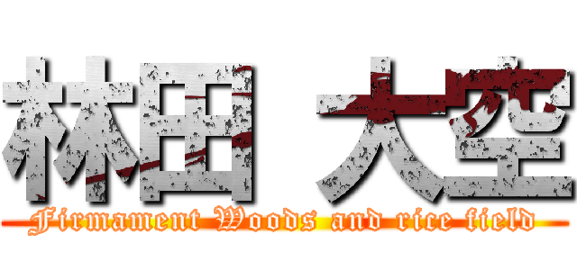 林田 大空 (Firmament Woods and rice field)