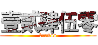 壹贰肆伍零 (bunbun)