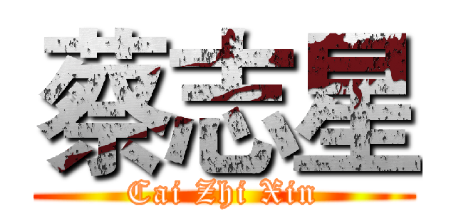 蔡志星 (Cai Zhi Xin)