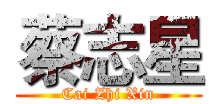 蔡志星 (Cai Zhi Xin)