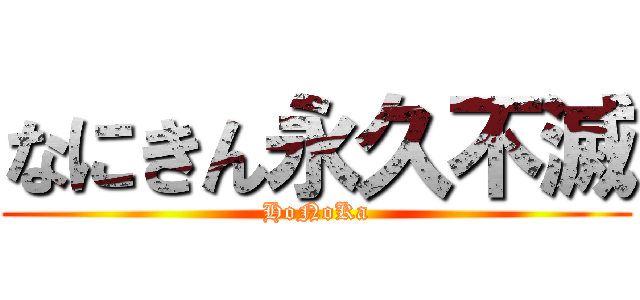 なにきん永久不滅 (HoNoKa)