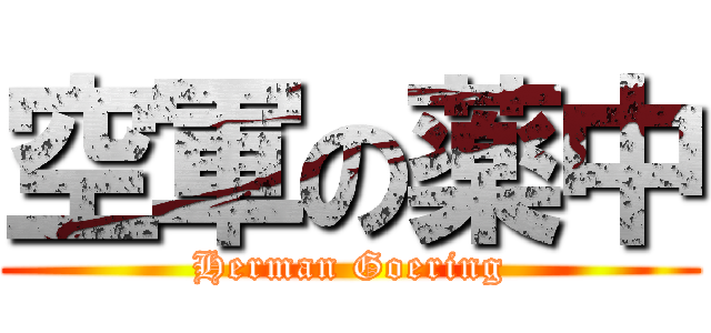 空軍の薬中 (Herman Goering)