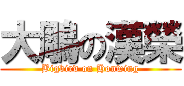 大鵰の漢榮 (Bigbird on Honwing)