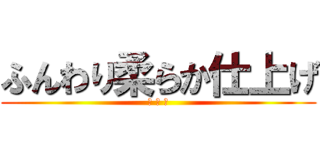 ふんわり柔らか仕上げ (ﾐ ё ﾐ)