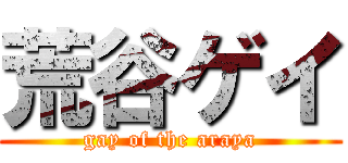 荒谷ゲイ (gay of the araya)