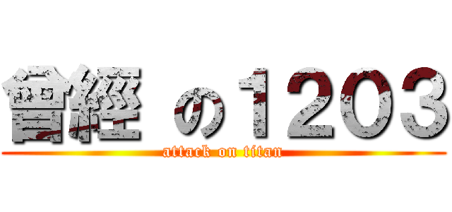 曾經 の１２０３ (attack on titan)