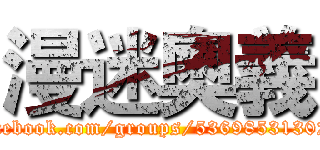 漫迷奧義 (www.facebook.com/groups/536985313023565/)