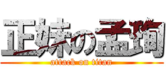 正妹の孟珣 (attack on titan)