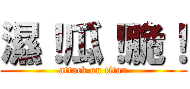 濕！瓜！脆！ (attack on titan)