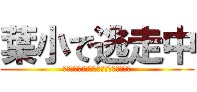 葉小で逃走中 (果たして君は親の本気から逃げ切れるか)