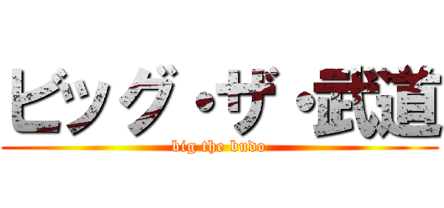 ビッグ・ザ・武道 (big the budo)