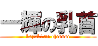 一輝の乳首 (kazuki no chikubi)